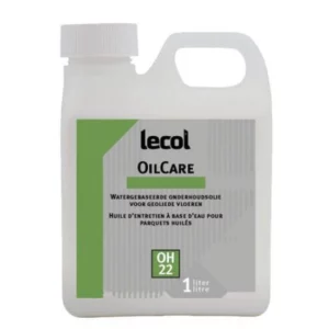 Lecol OilCare OH22 is een innovatief kant-en-klaar watergedragen onderhoudsolie, voor houten vloeren